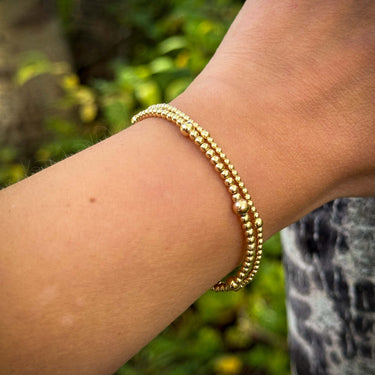 Beaded Stretch Dot Bracelet