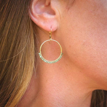 Small Wrapped Hoop Earrings