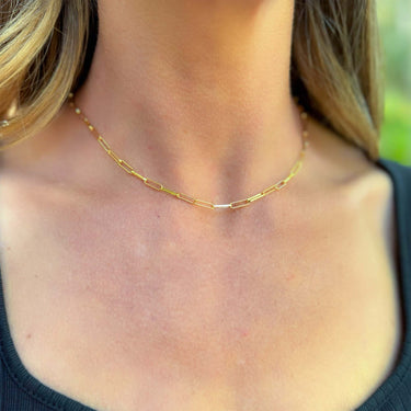 Heavy Paperclip Chain Necklace