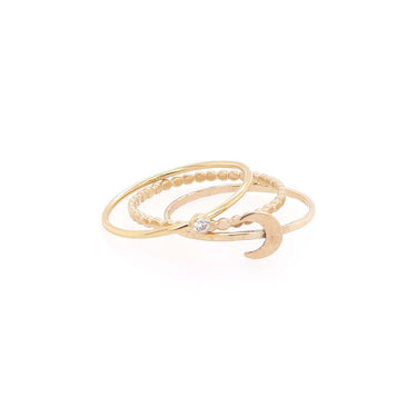 Crescent Stack Ring