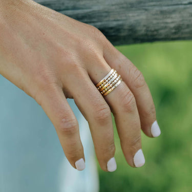 Hammered Stack Ring
