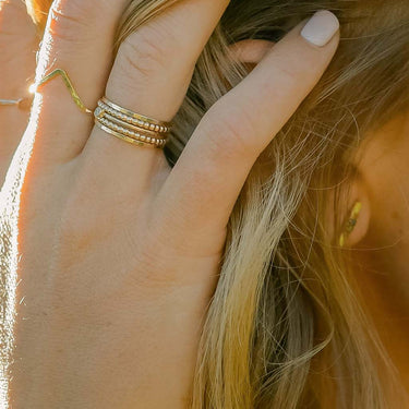 Round Dot Stack Ring