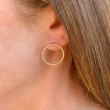 Large Dot Halo Studs