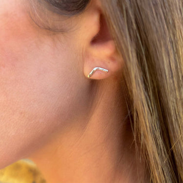 Mini Chevron Studs