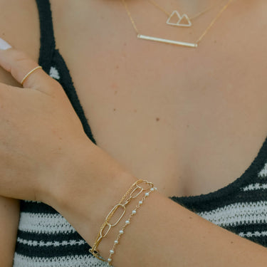 Elliptic Chain Bracelet