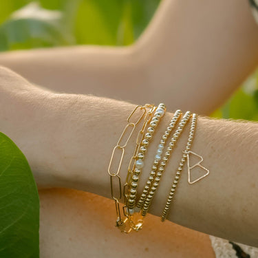 Beaded Stretch Charm Bracelet