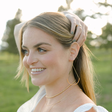 All in the Details Crescent Earrings