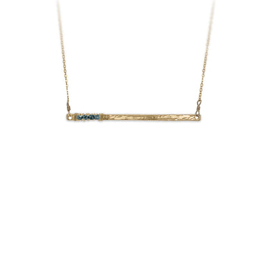 Diamond Wrapped Bar Necklace