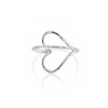 Horizontal Heart Ring