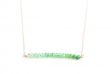 Chrysoprase Ombre Bar Necklace by SabinaJewelry.com - $50
