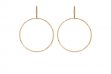 24.5mm Gold Hoops "The Staple" hoops In gold or sterling silver from SABINAJEWELRY.COM