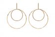 "The Staple" Double hoop earrings In gold or sterling silver from SABINAJEWELRY.COM